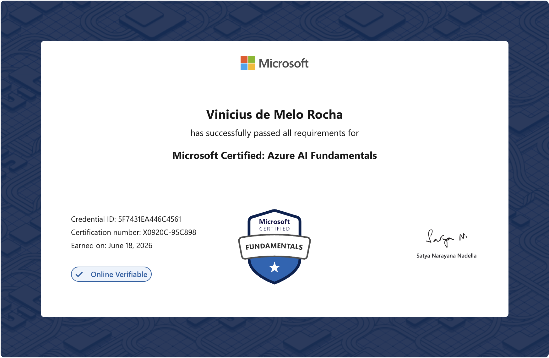 Azure AI Fundamentals certification